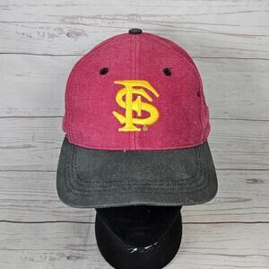 Vintage 90s Florida State Seminoles Hat NU Snapback Men's OSFA Maroon